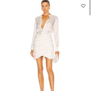 Elegant White Long Sleeve Dress